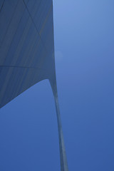 Image showing Abstract angle on the Arch in St. Louis