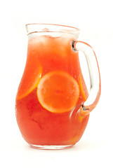 Image showing fresh lemonade from orange and berries