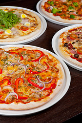 Image showing pizza set