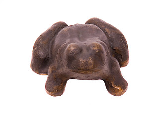 Image showing Victorian Era Bronze Frog Doorstop