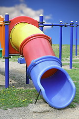 Image showing colorful plastic slide