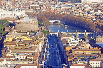 Image showing Rome from Vatican Dome