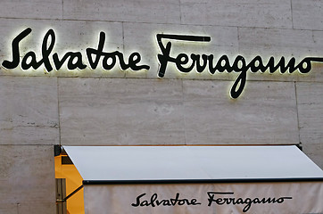 Image showing Salvatore Ferragamo luxury shop