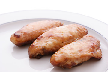 Image showing Cooked Chicken Wings