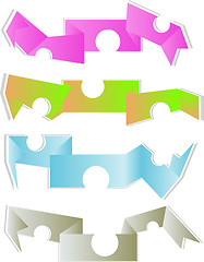 Image showing abstract paper origami set