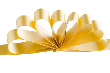 Image showing Yellow gift bow