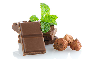 Image showing Chocolate parts