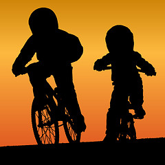 Image showing Bmx riders