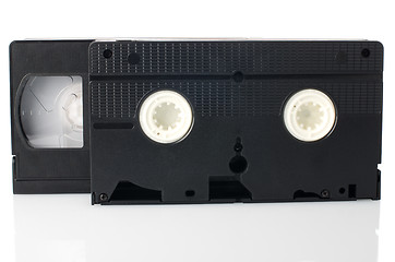 Image showing Old VHS Video tapes