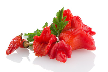 Image showing Red peppers