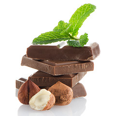 Image showing Chocolate parts