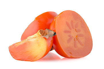 Image showing Persimmon with slice