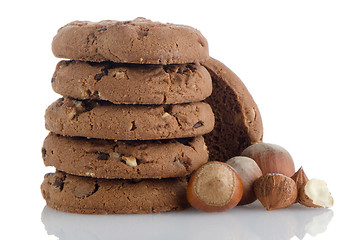 Image showing Homemade chocolate cookies