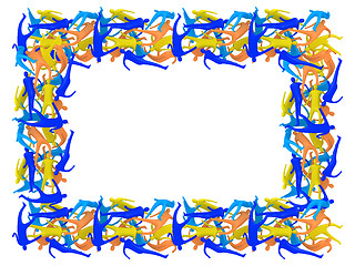 Image showing Abstract people frame