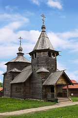 Image showing The wooden church in Suzdal museum, Russia