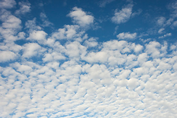 Image showing Thick clouds in the blue sky