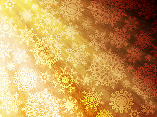 Image showing Christmas background with snowflakes. EPS 10