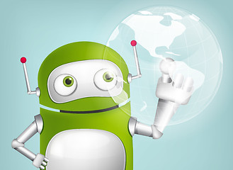 Image showing Green Robot