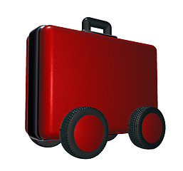 Image showing case on wheels