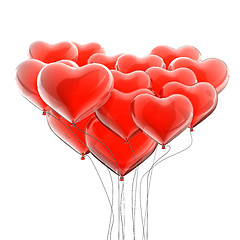 Image showing Valentine's balloons structure