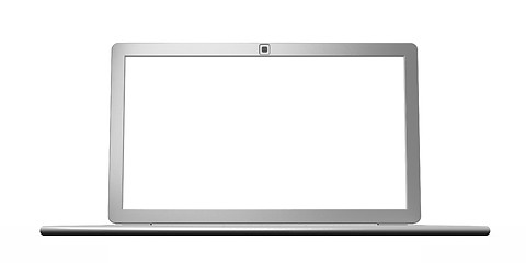 Image showing Silver laptop