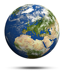 Image showing Planet Earth 3d render