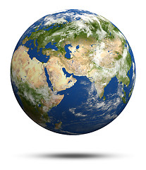 Image showing Planet Earth 3d render