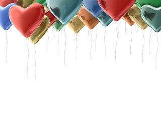 Image showing Rainbow balloons