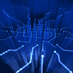 Image showing Digital microcircuit