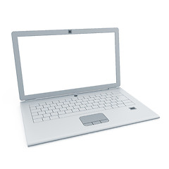 Image showing Silver laptop