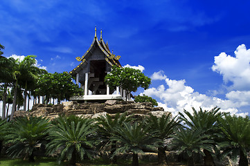 Image showing Gazebo in French park.