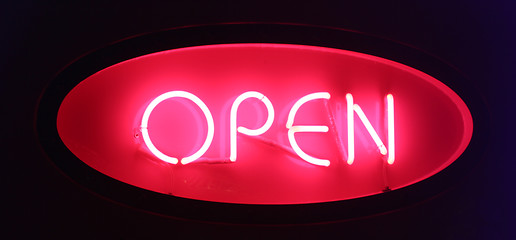 Image showing neon sign