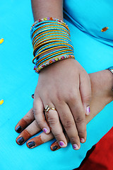 Image showing Henna hands