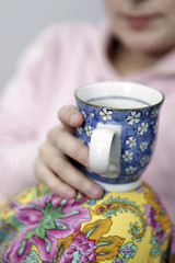 Image showing Woman with cofee