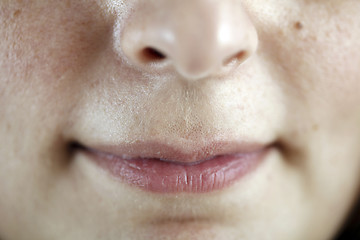 Image showing Woman's close mouth