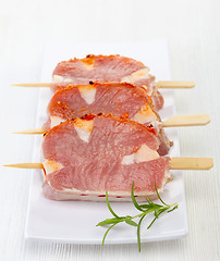 Image showing fresh raw pork meat