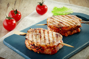 Image showing Grilled pork meat