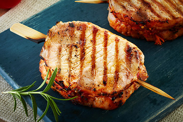 Image showing Grilled pork meat