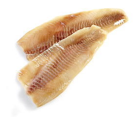 Image showing fresh raw bream fish fillet