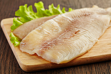 Image showing fresh raw fish fillet