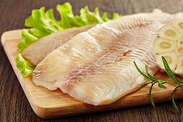 Image showing fresh raw fish fillet