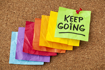 Image showing keep going motivation concept