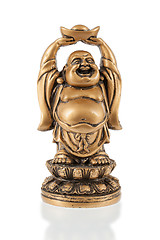 Image showing Small happy Buddha standing