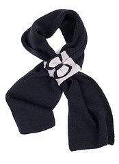 Image showing Warm scarf in black