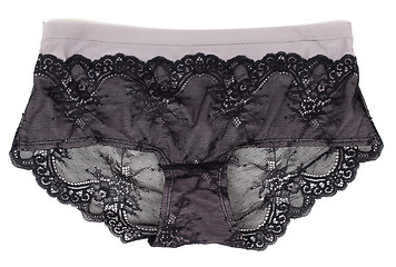 Image showing Front view of simple white women's panties