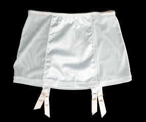 Image showing satin belt for stockings.