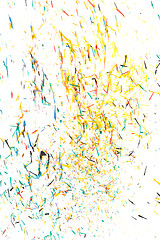 Image showing abstract background from the remnants of pencil crayons