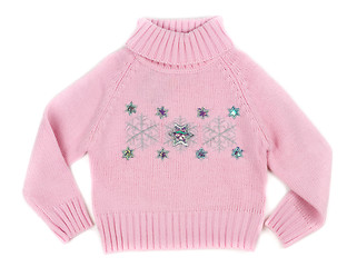 Image showing pink wool sweater