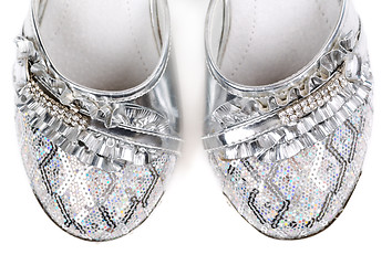 Image showing Children's fancy shoes Close-up.