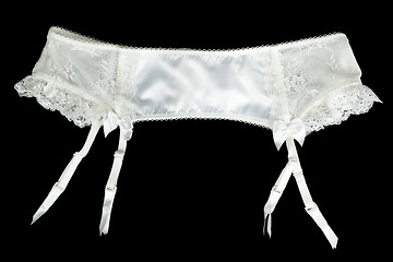 Image showing satin belt for stockings